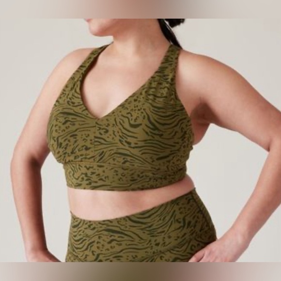 Athleta, Transcend Plunge Low Impact Sports Bra, XL, NWOT - Picture 1 of 8